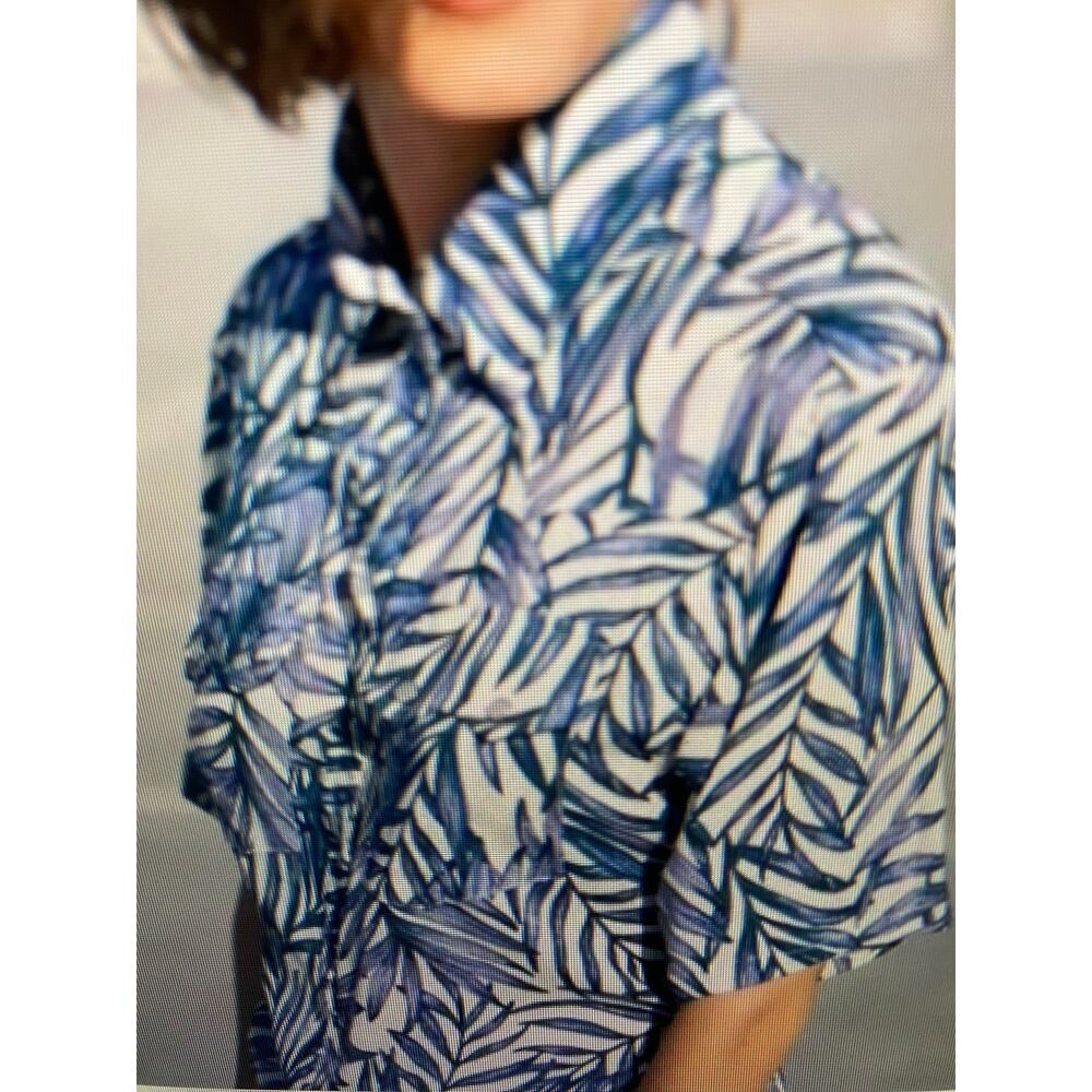 NWT Free people X Sandrine rose, pearl snap Hawaiian shirt, small